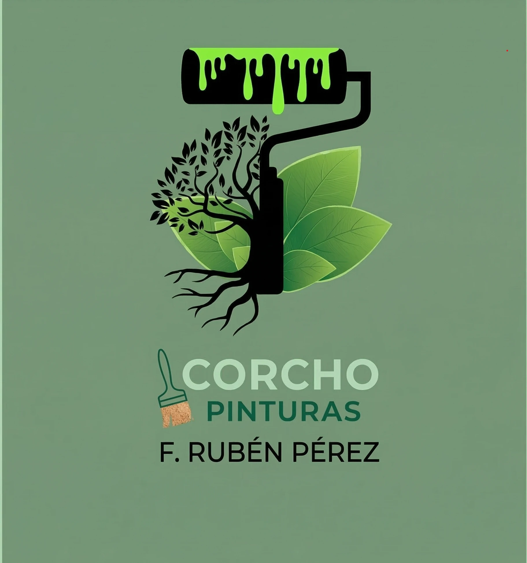 Aplicación de pintura de corcho proyectado ecológico
